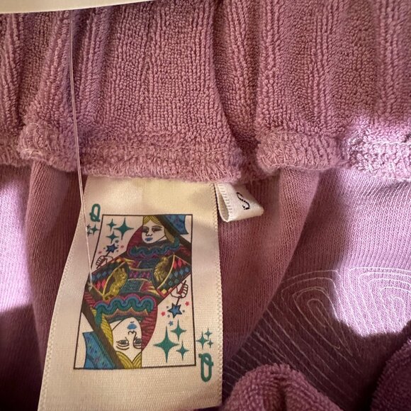 NWT QOS Lavender Terry Coral & Shell short and top set - Picture 5 of 5